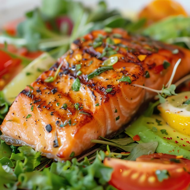 Grilled Salmon.
