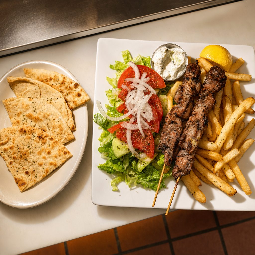Pork Souvlaki.