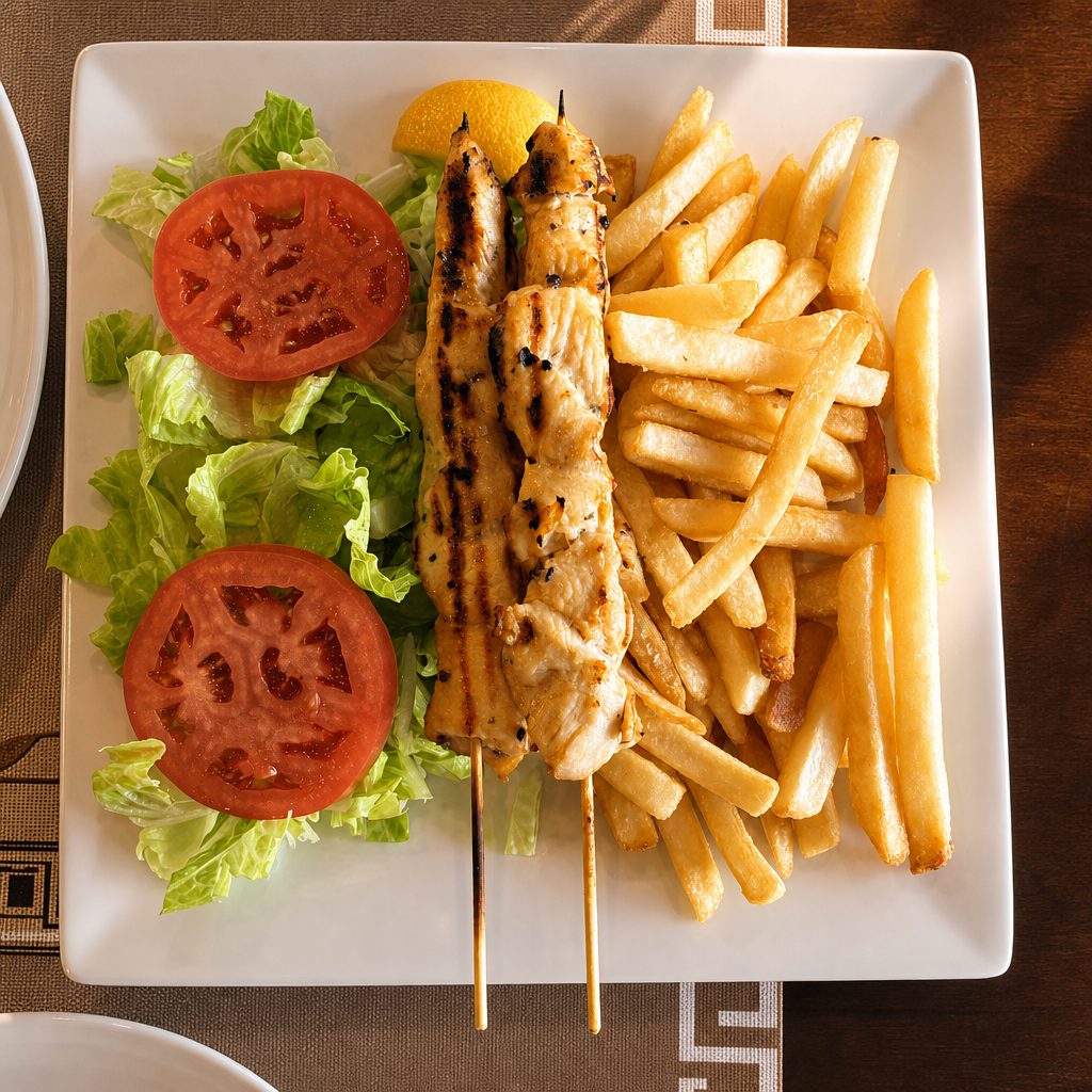 Chicken Souvlaki.